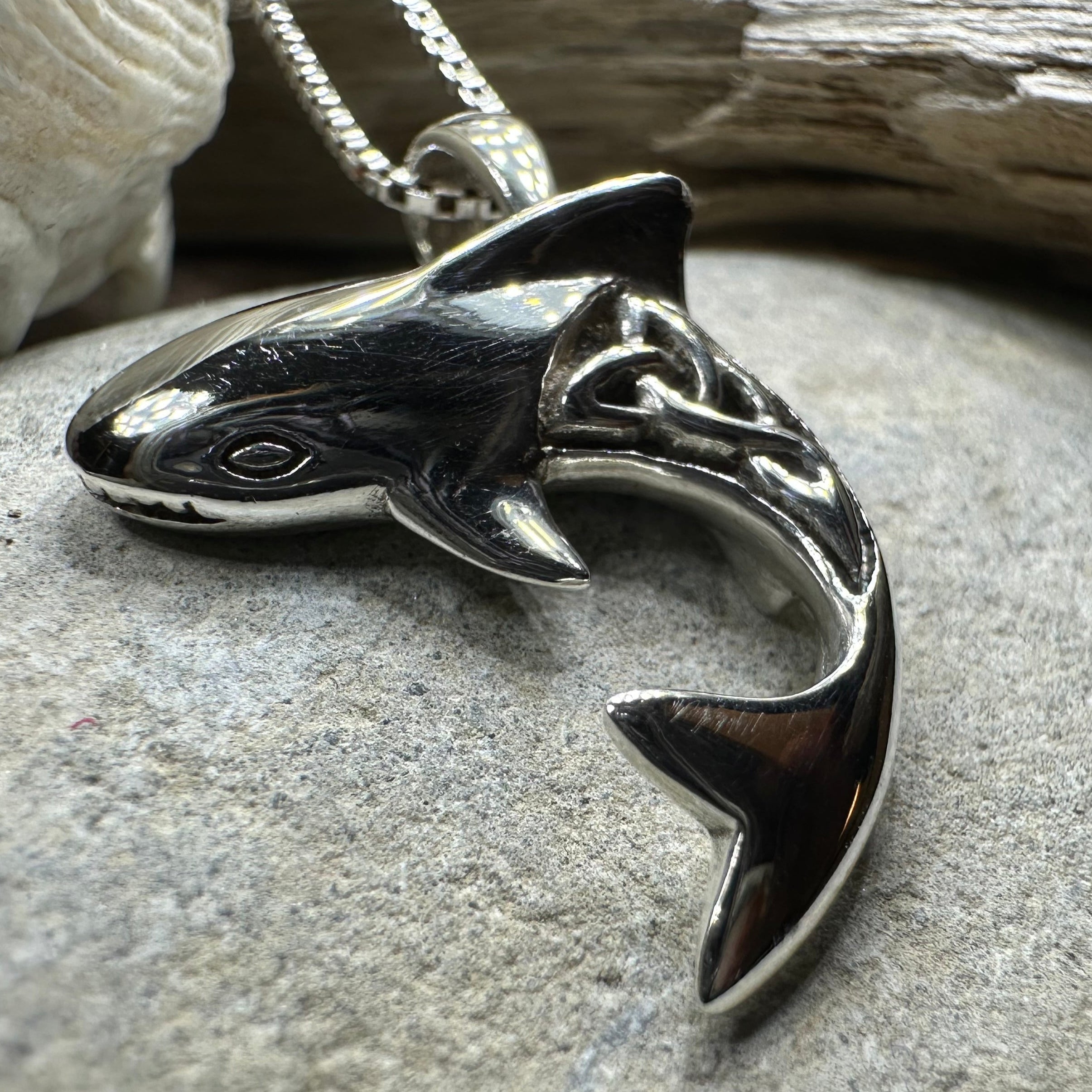 Celtic Shark Necklace
