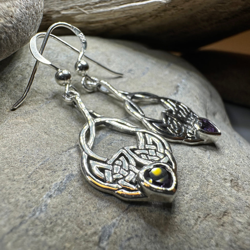 Heart Celtic Knot Earrings