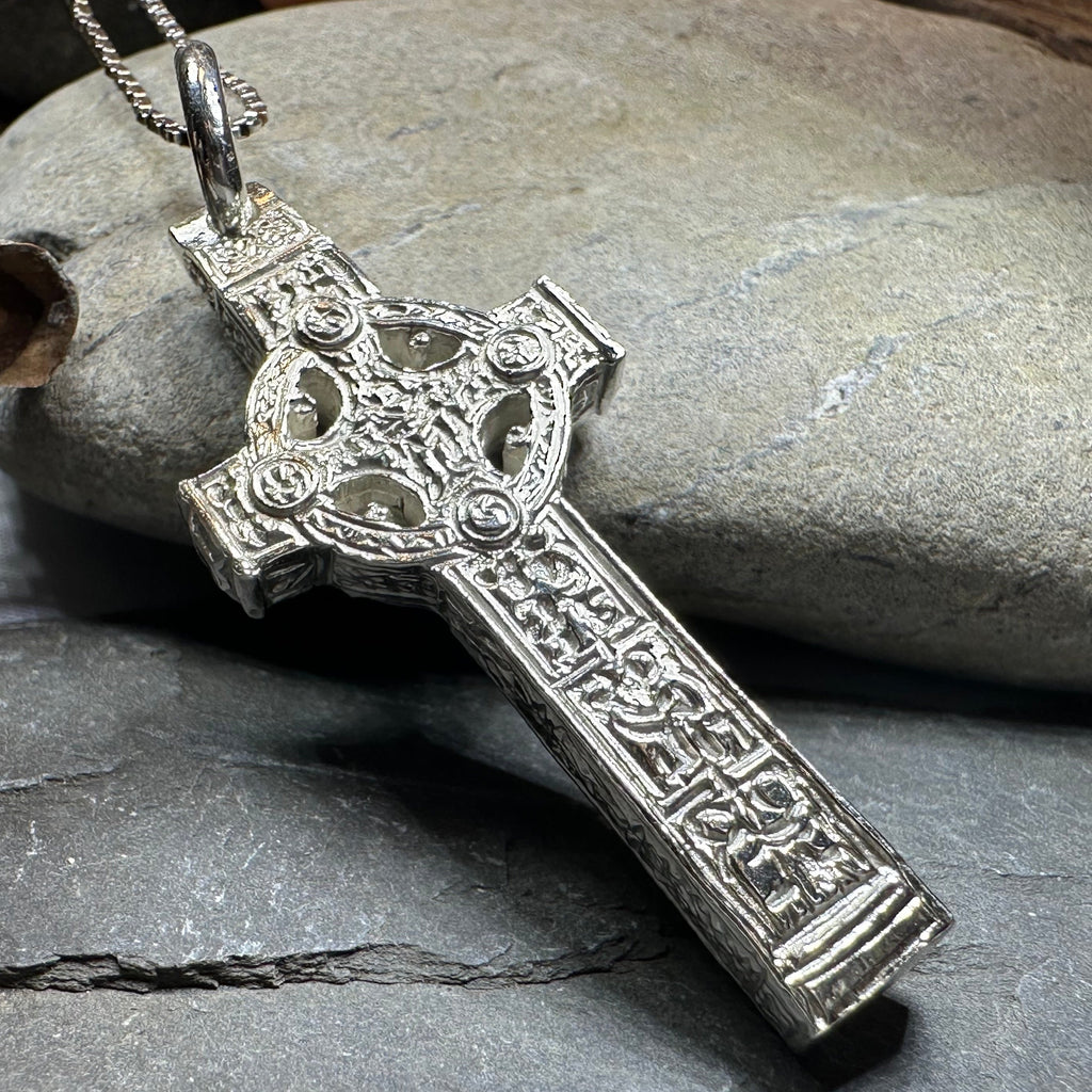 Artisan Irish Clonmacnoise Cross Necklace