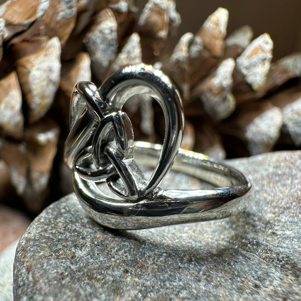 Trinity Knot Heart Ring