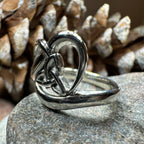 Trinity Knot Heart Ring