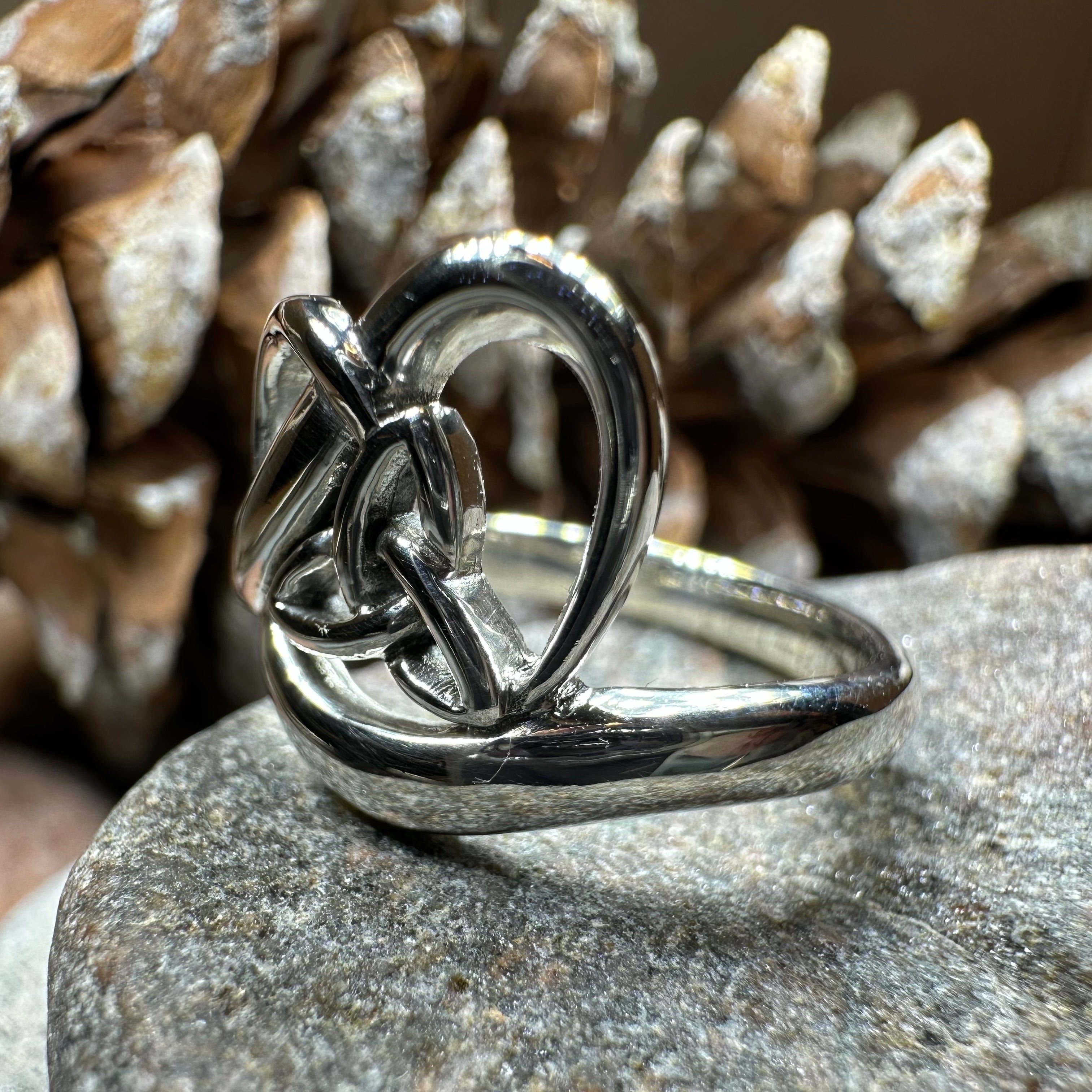 Trinity Knot Heart Ring
