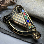 Celtic Harp Brooch