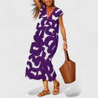 Koralia | Sophisticated V-Neck Dress