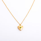 Olivenorma "Shine in My Heart"-Birthstone Heart Album Necklace
