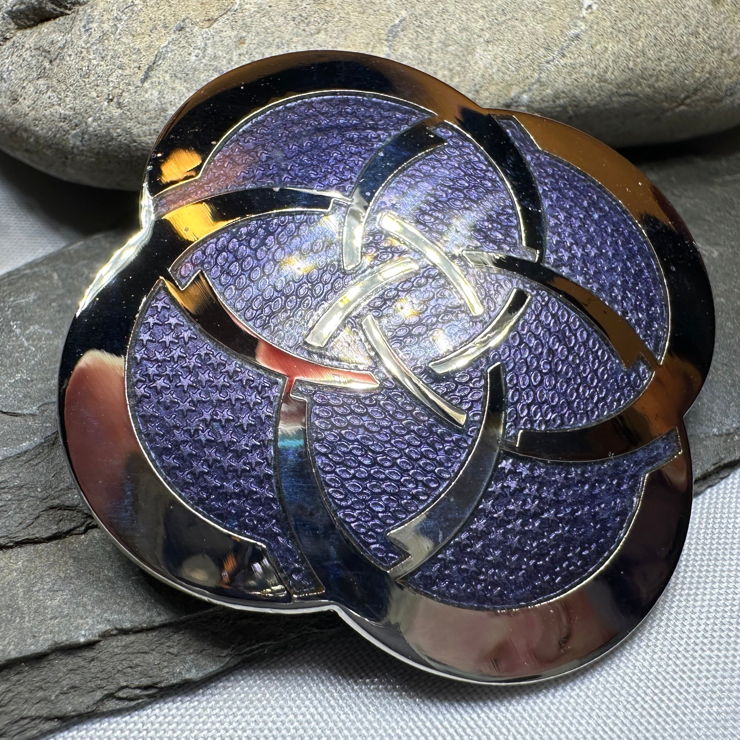 Enamel Dara Celtic Brooch