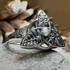 Oak Ash Thorn Moonstone Ring