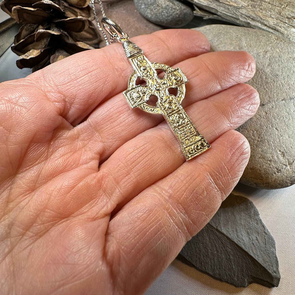 Artisan Irish Ahenny Cross Necklace