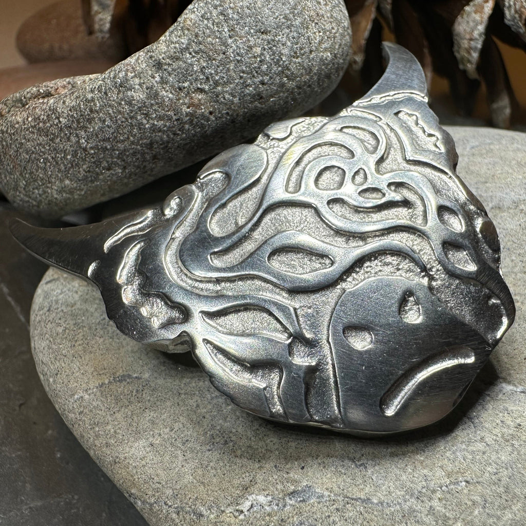 Celtic Highland Cow Brooch