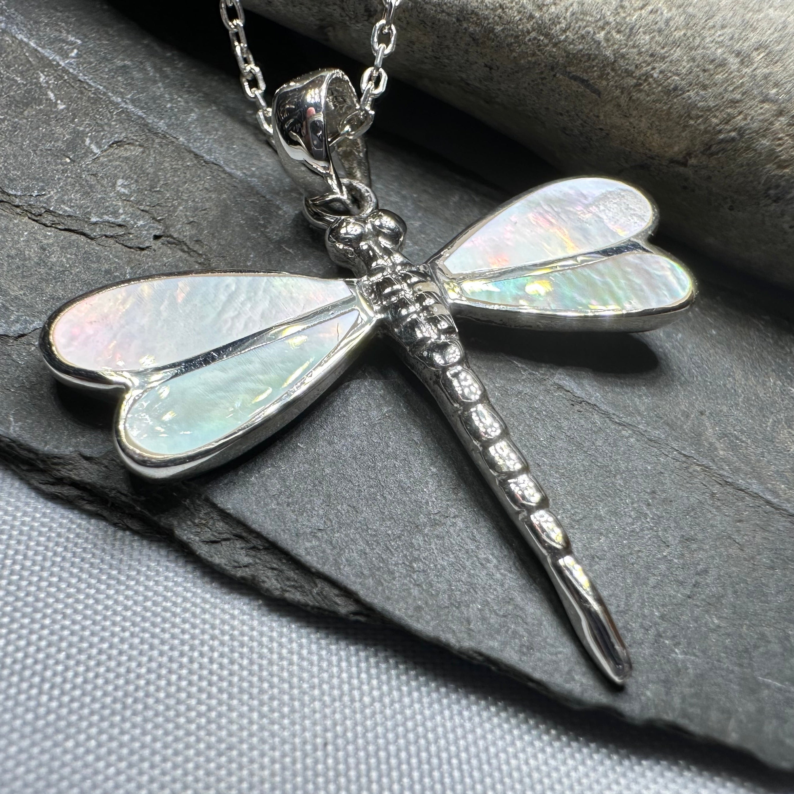 Shimmering Dragonfly Necklace