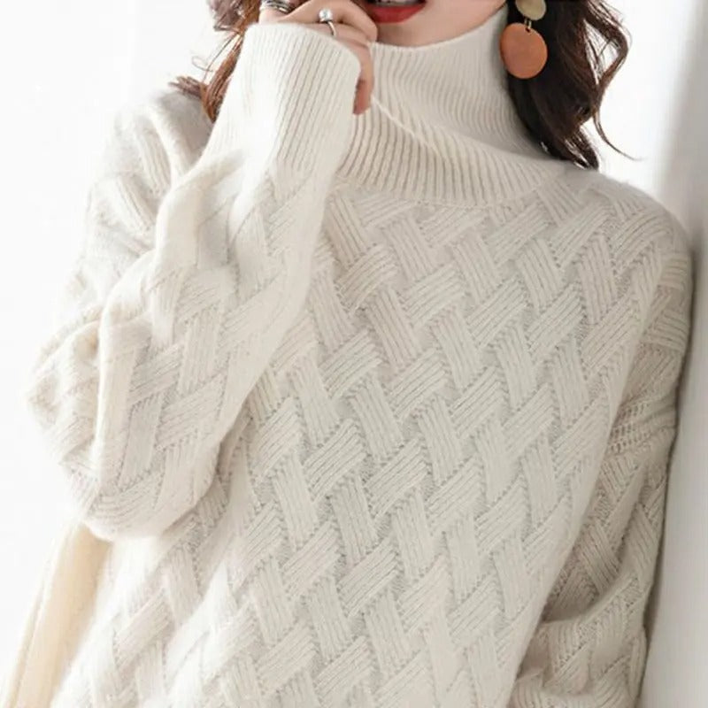 Charlotte - Luxe cashmere turtleneck sweater