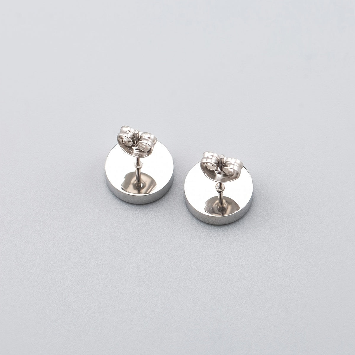 Men's Turquoise Round Stud Earrings - Ear Decoration for Men