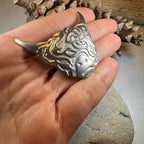 Celtic Highland Cow Brooch