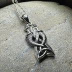 Celtic Mermaid Sisters Necklace