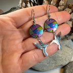Colorful Hummingbird Artisan Earrings