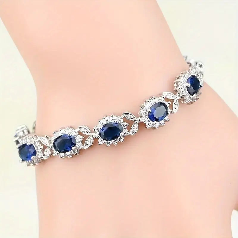 Celestial Blue Charm Bracelet