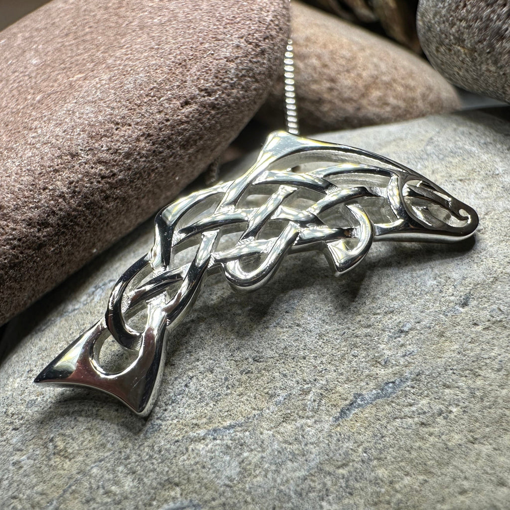 Celtic Salmon of Knowledge Necklace