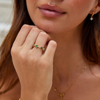 Lucky - Clover Crystal Ring