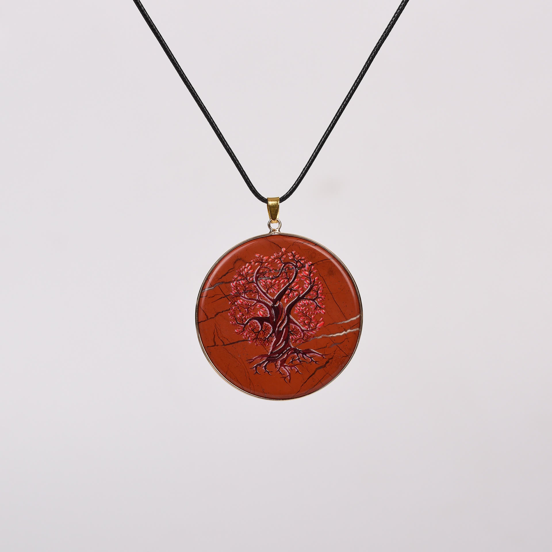 Olivenorma Crystal Hamsa Chakra Tree Of Life Necklace