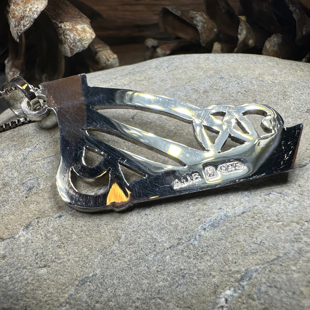 Artisan Large Irish Harp Necklace