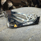 Artisan Large Irish Harp Necklace