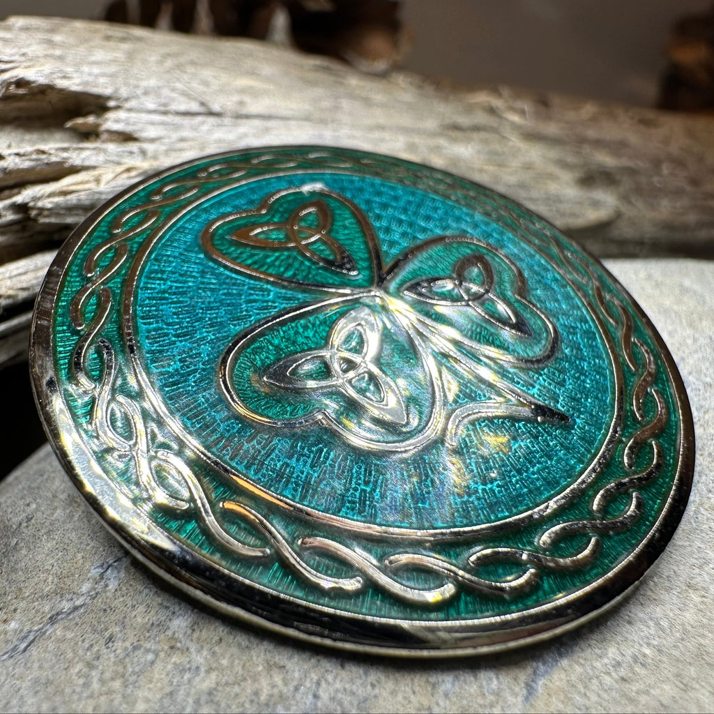 Celtic Shamrock Brooch
