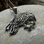 Oracle Celtic Raven Necklace
