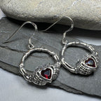 Gothic Claddagh Earrings