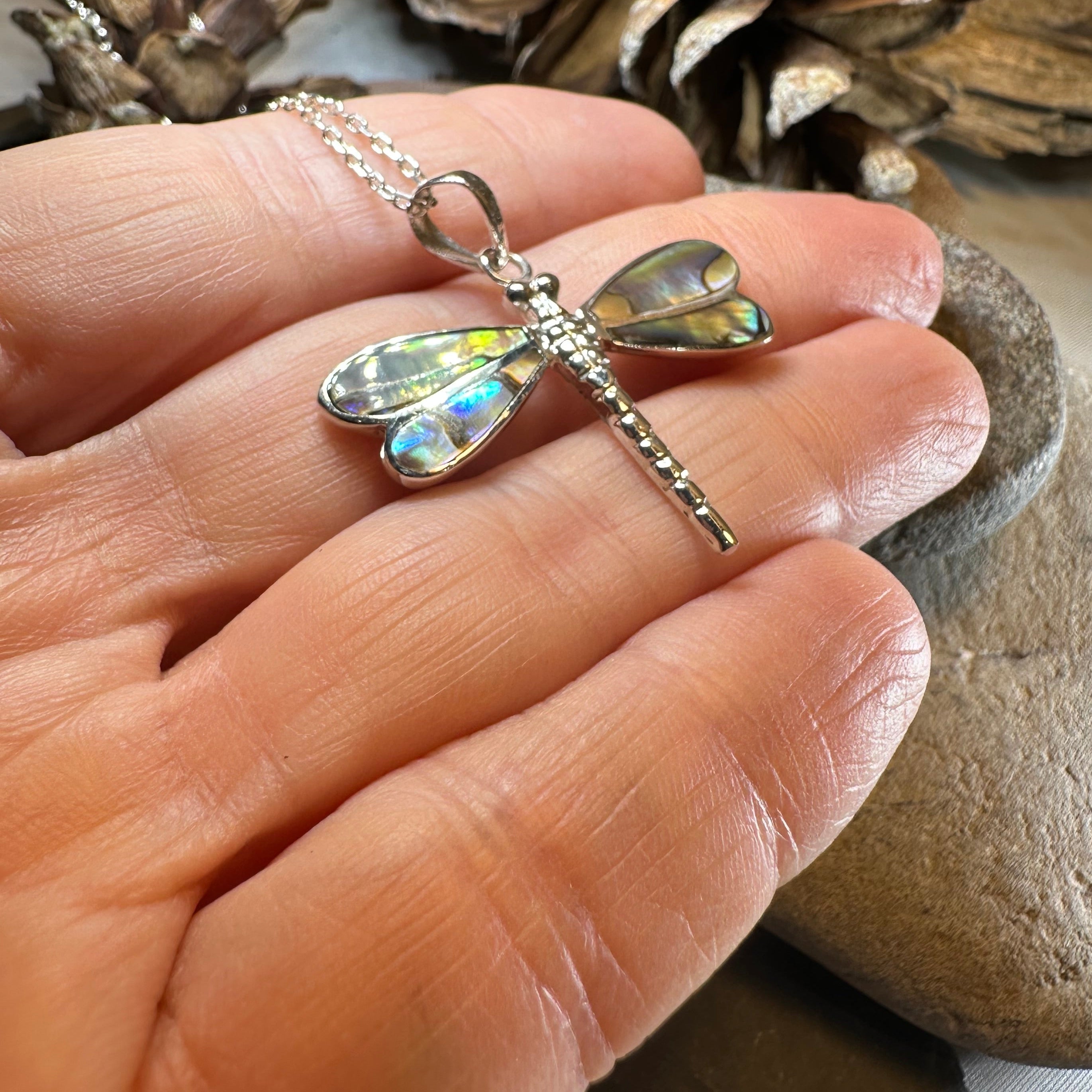 Shimmering Dragonfly Necklace