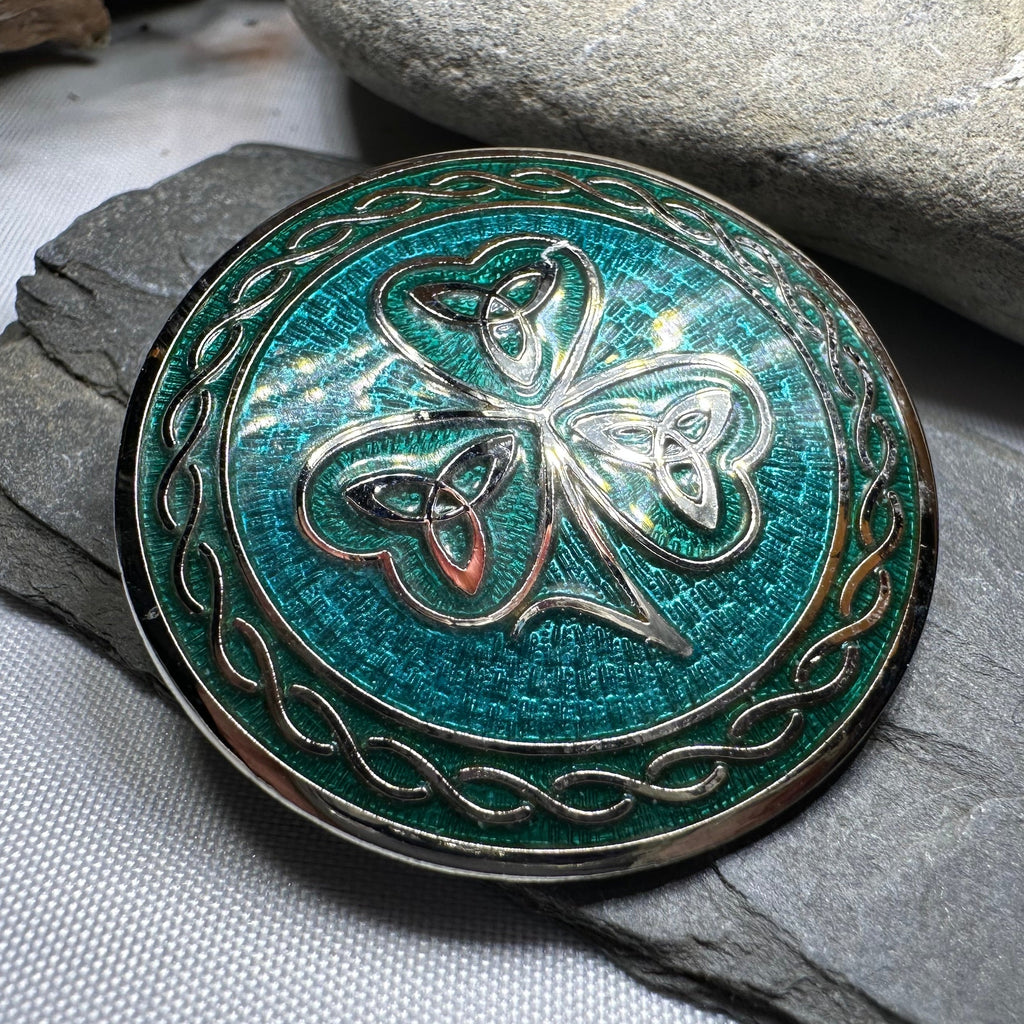 Celtic Shamrock Brooch