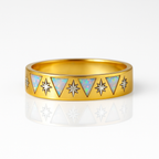 Opal & Diamond 14K Gold Ring