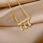 Olivenorma Zircon Angel Number Necklace