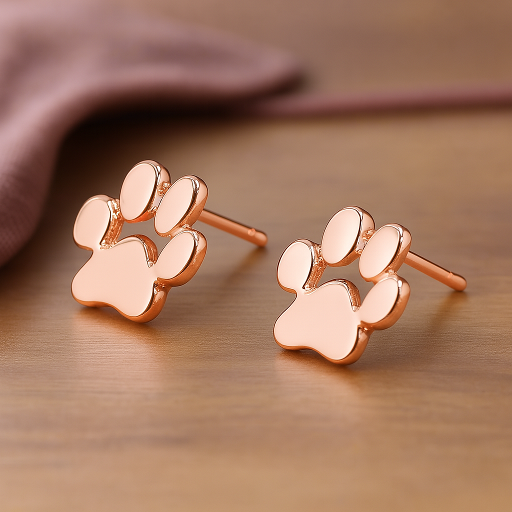 Hypoallergenic Paw Earrings ��������������������������� Made of Stainless Steel