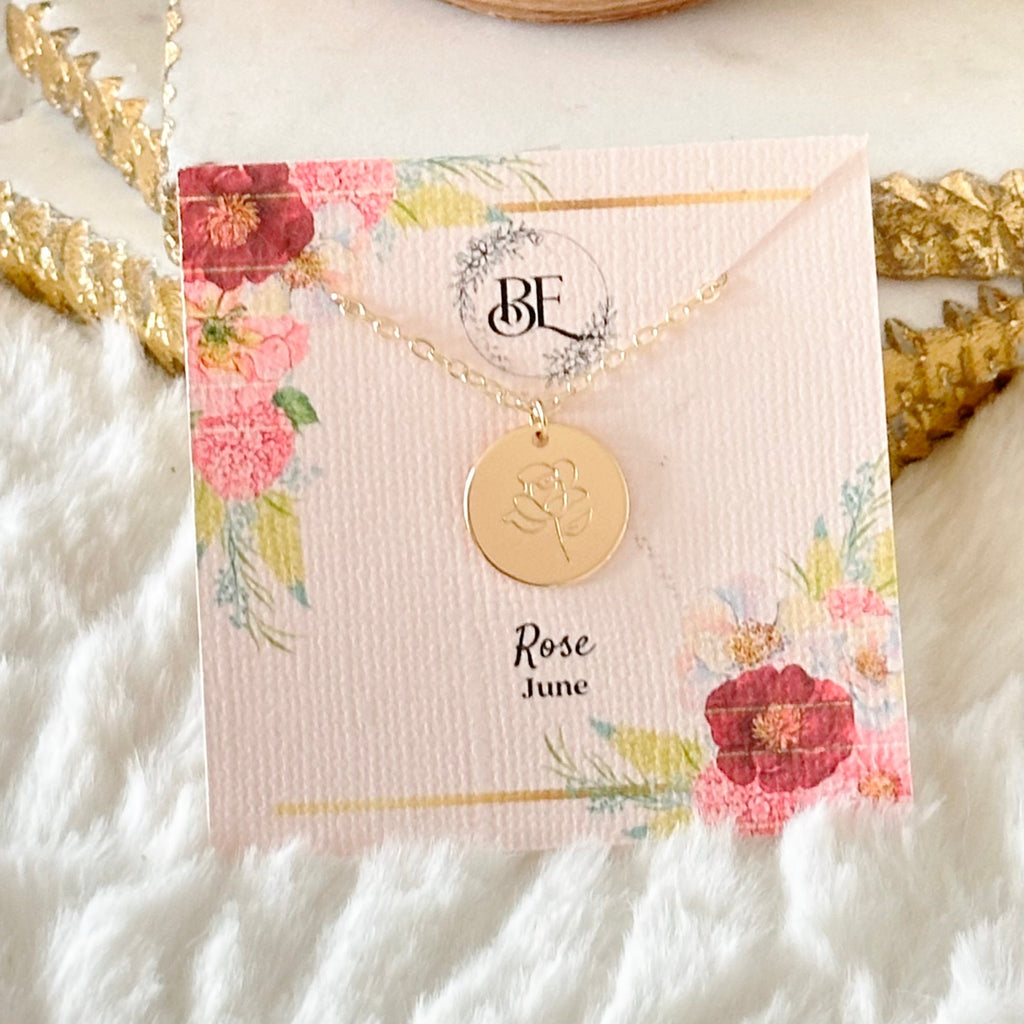 Birth Flower Necklace
