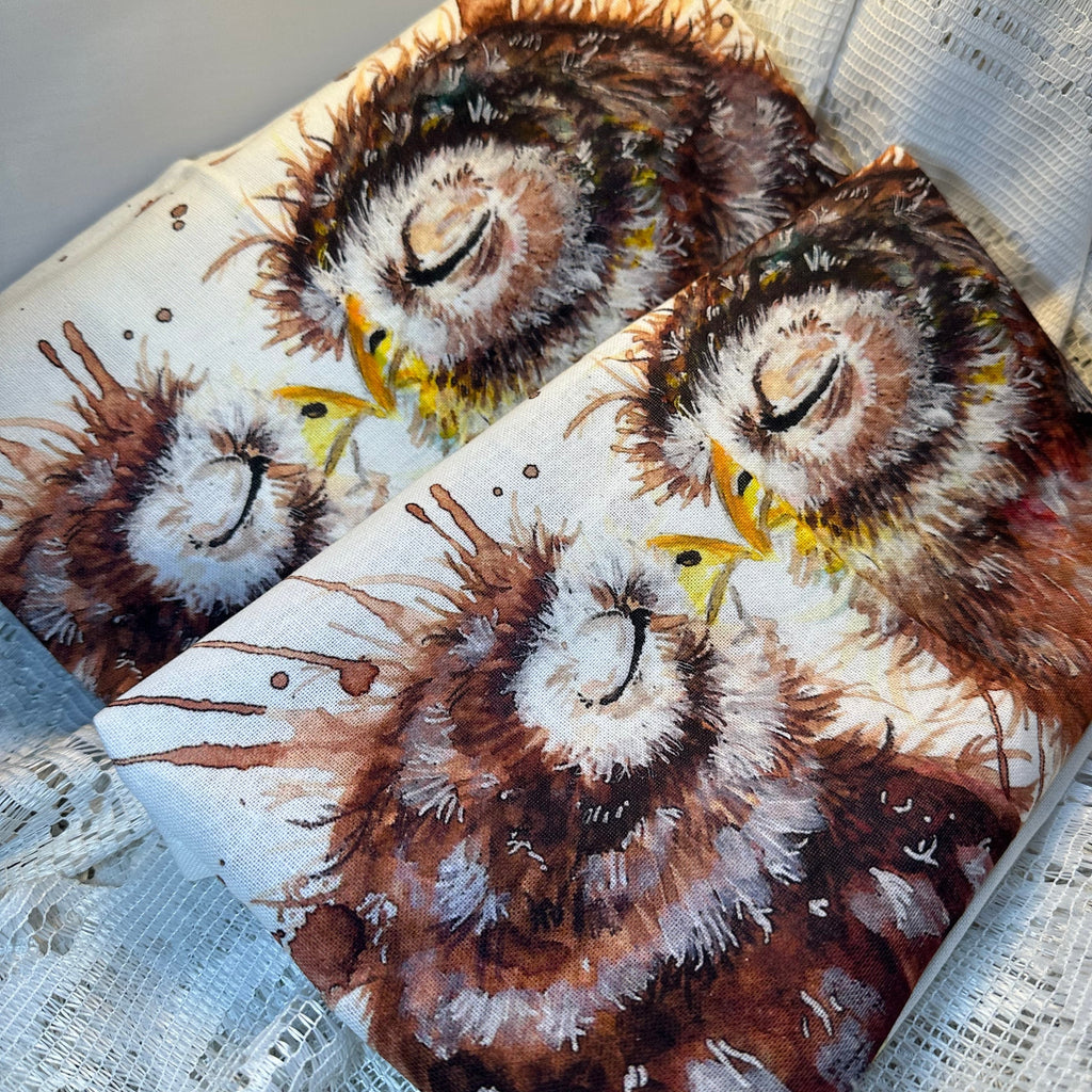 Handmade Owl Lover Tea Towel Set