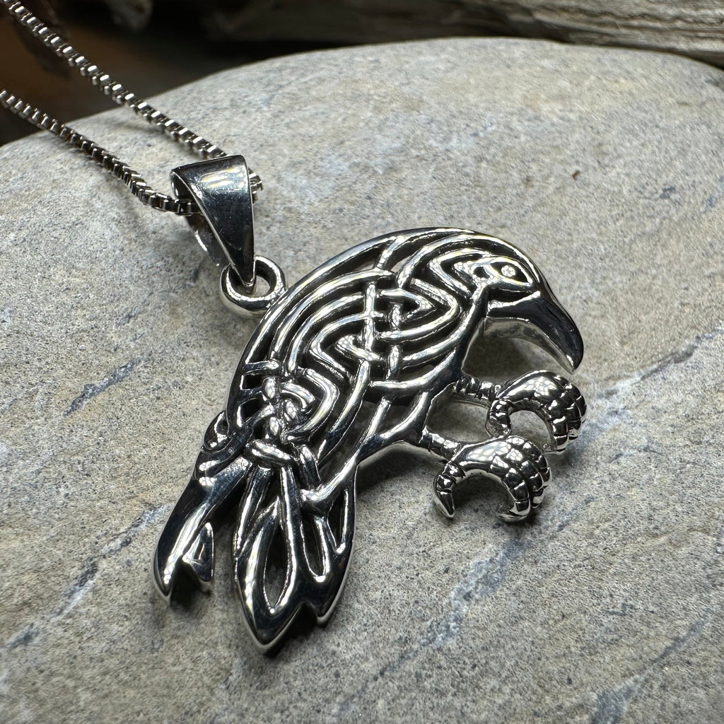 Oracle Celtic Raven Necklace