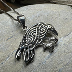 Oracle Celtic Raven Necklace