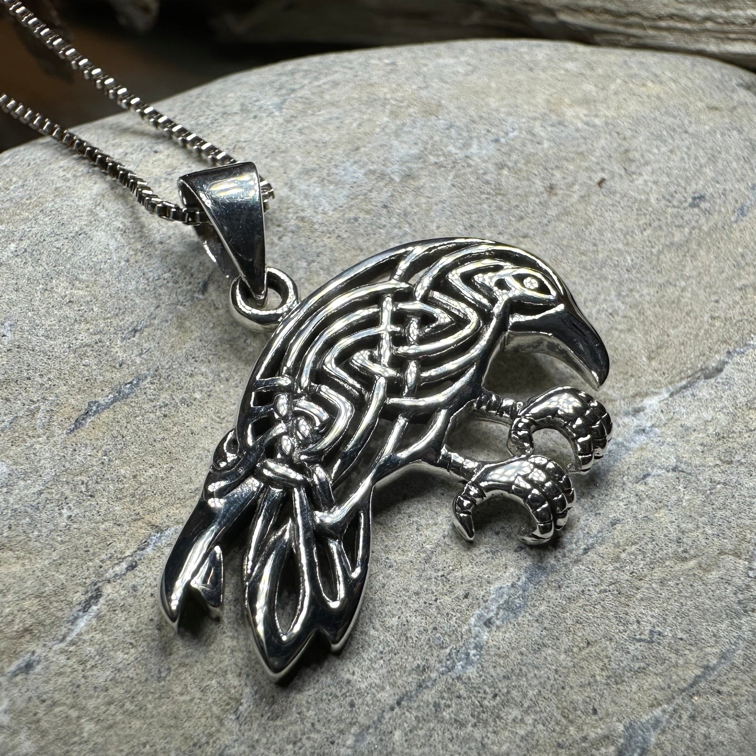 Oracle Celtic Raven Necklace