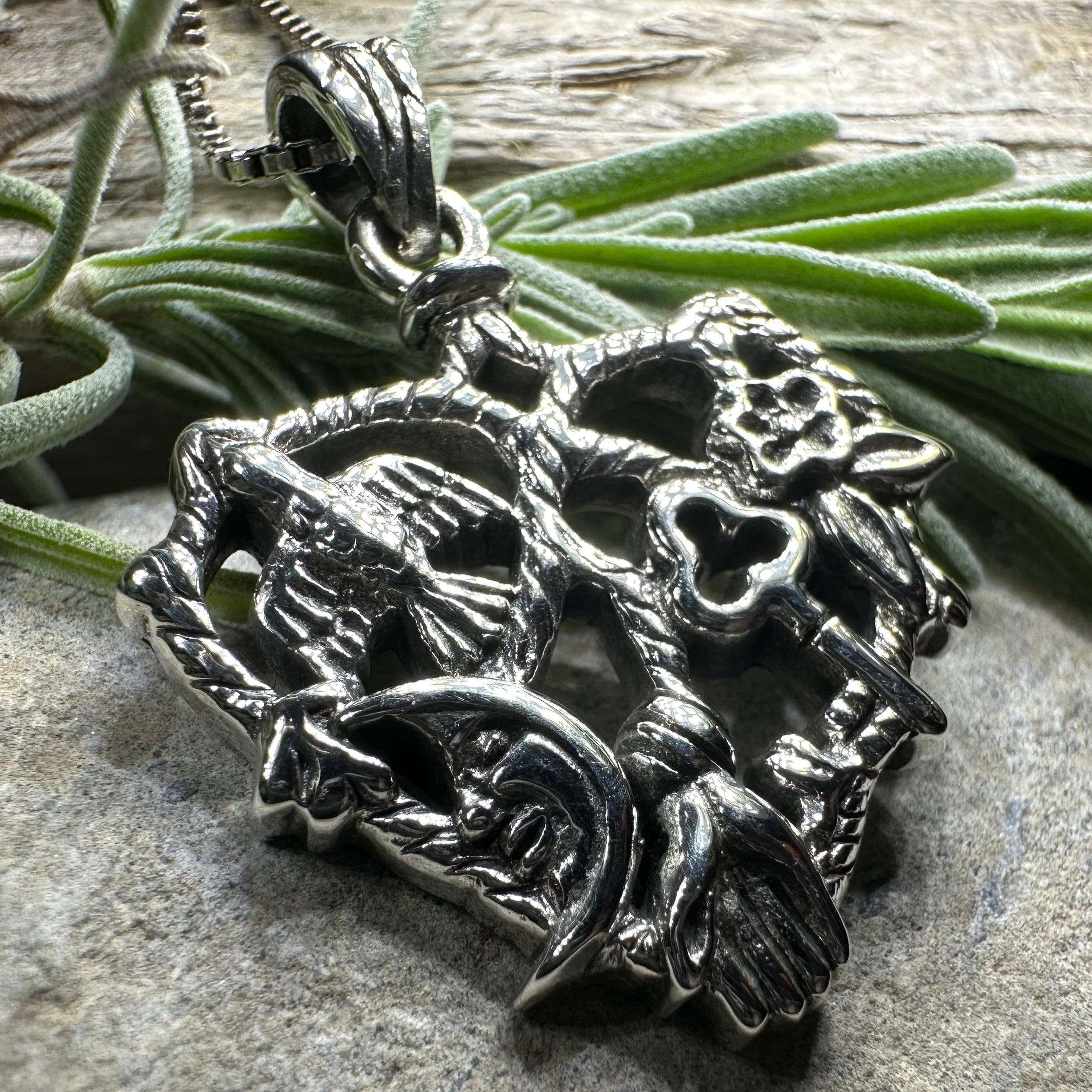 Heart Italian Cimaruta Pendant