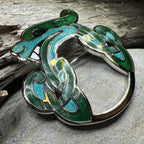 Enamel Celtic Dragon Brooch