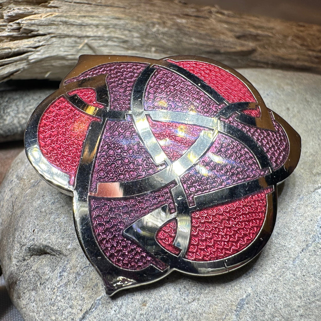 Enamel Celtic Knot Brooch