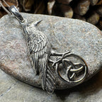 Celtic Guardian Raven Necklace