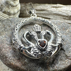 Celtic Swan Claddagh Necklace