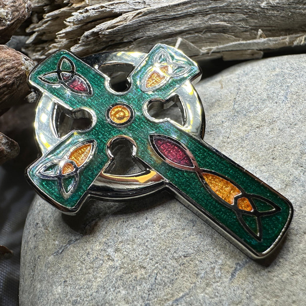 Ireland Celtic Cross Brooch