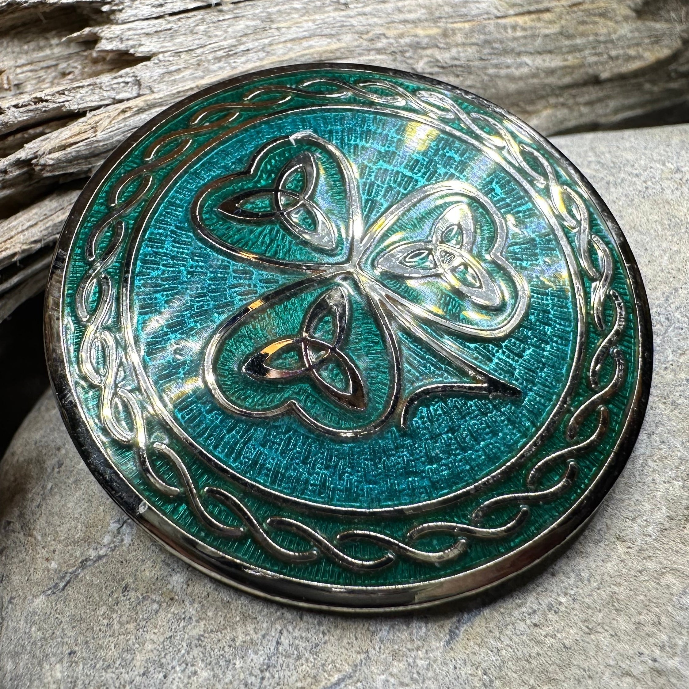 Celtic Shamrock Brooch