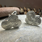 Artisan Newgrange Triple Spiral Cufflinks