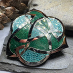 Enamel Celtic Knot Brooch