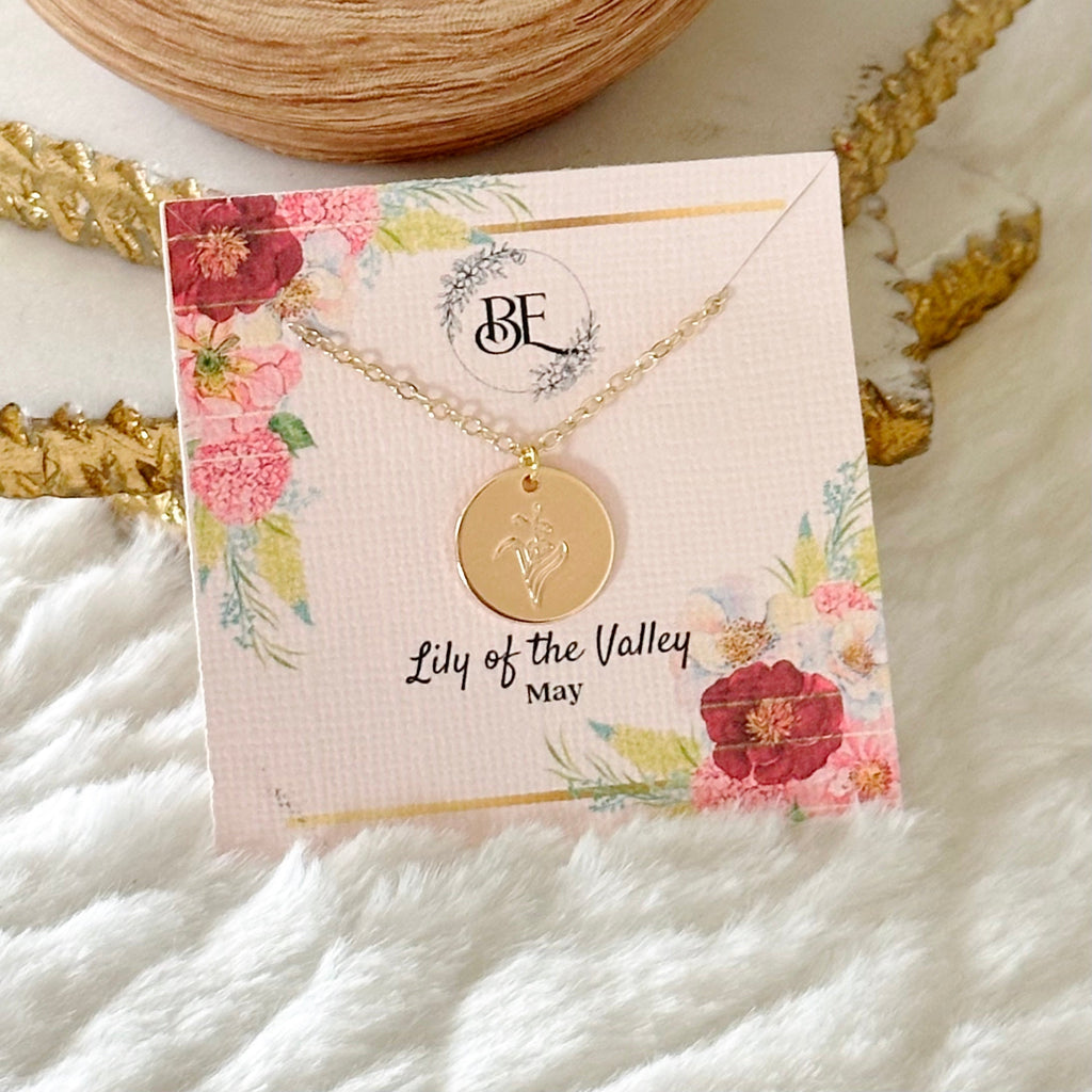 Birth Flower Necklace