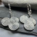 Artisan Newgrange Triple Spiral Earrings