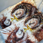 Handmade Owl Lover Tea Towel Set